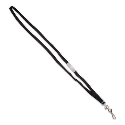 Deluxe Safety Lanyards, Metal J-hook Style, 36" Long, Black, 24/box