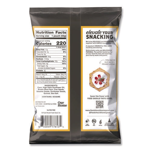 Tortilla Chips, Multigrain With Sea Salt, 1.5 Oz, 24/carton