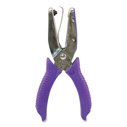 15-sheet Medium-duty One-hole Punch, Diamond Shape, Chrome