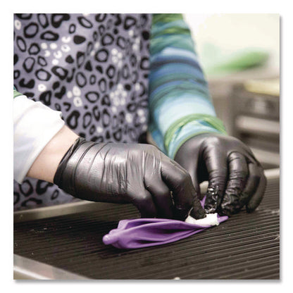 Nitrile Exam Gloves, Powder-free, Medium, 3 Mil Thick, Black, 100/box