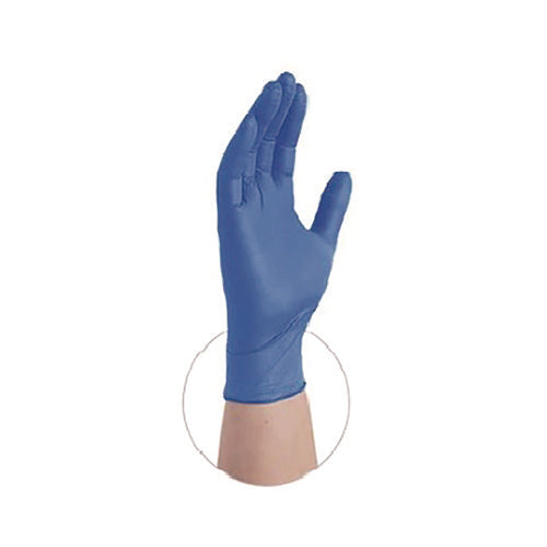 Nitrile Exam Gloves, Powder-free, Medium, 9.5" Long, Blue, 100/box