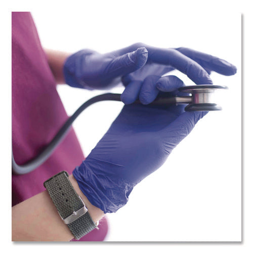 Nitrile Exam Gloves, Powder-free, Medium, 3 Mil Thick, Indigo, 100/box