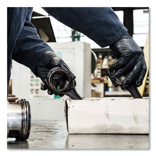 Industrial Nitrile Gloves, Powder-free, Small, 3 Mil Thick, 9.5" Long, Black, 100/box, 10 Boxes/carton