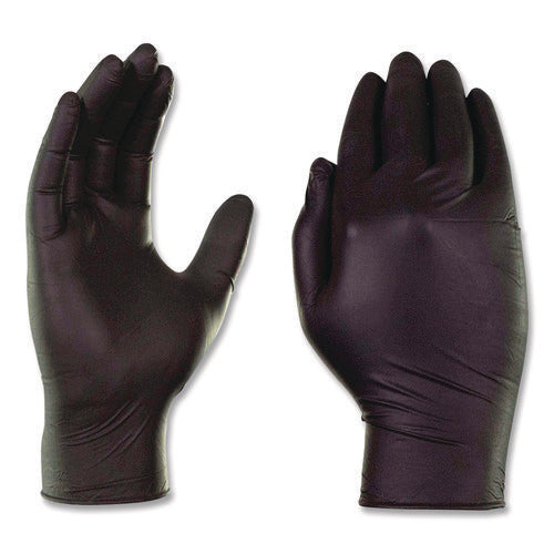 Industrial Nitrile Gloves, Powder-free, Xx-large, 3 Mil Thick, 9.5" Long, Black, 100/box