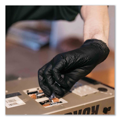 Industrial Nitrile Gloves, Powder-free, X-large, 5 Mil Thick, 9.5" Long, Black, 100/box, 10 Boxes/carton