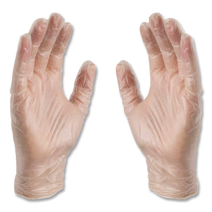 Industrial Vinyl Gloves, Powder-free, Small, 3 Mil Thick, 9.5" Long, Clear, 100/box