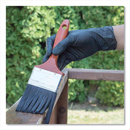 Nitrile Exam Gloves, Powder-free, Xx-large, 6 Mil Thick, 9.5" Long, Black, 100/box, 10 Boxes/carton