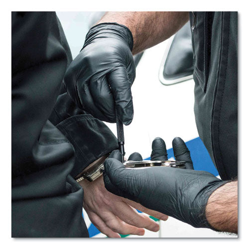 Nitrile Exam Gloves, Powder-free, Xx-large, 6 Mil Thick, 9.5" Long, Black, 100/box, 10 Boxes/carton
