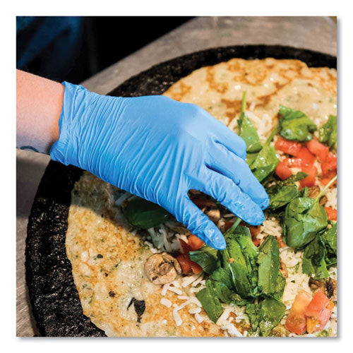 Industrial Nitrile Gloves, Powder-free, Medium, 5 Mil Thick, 9.5" Long, Blue, 100/box, 10 Boxes/carton