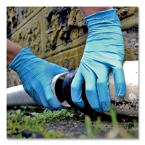 Industrial Nitrile Gloves, Powder-free, Large, 5 Mil Thick, 9.5" Long, Blue, 100/box, 10 Boxes/carton