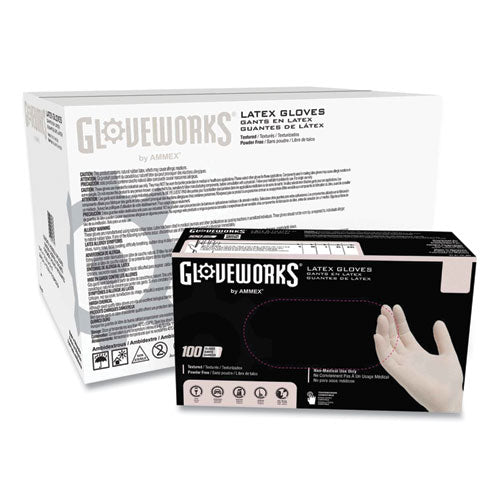 Latex Disposable Gloves, Powder-free, Small, 4 Mil Thick, 9.5" Long, Ivory, 100/box, 10 Boxes/carton