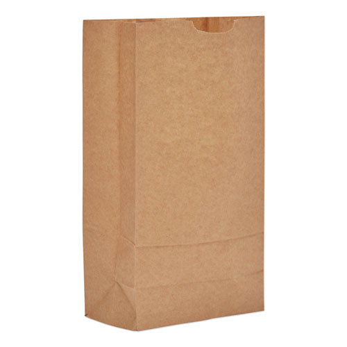 Grocery Paper Bags, 10# Size, 35# Basis Weight, 7" X 4.38" X 13.75", Kraft, 500/bundle