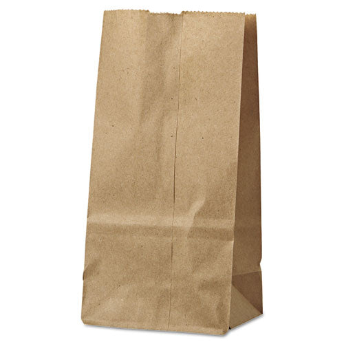 Grocery Paper Bags, 2# Size, 30# Basis Weight, 4.13" X 2.63" X 7.88", Kraft, 500/bundle