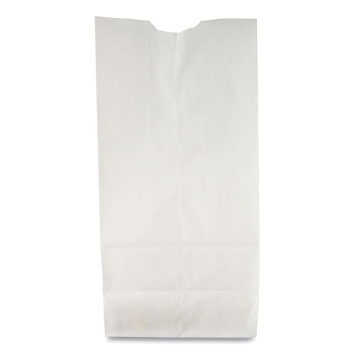 Grocery Paper Bags, 10# Size, 35# Basis Weight, 7" X 4.38" X 13.75", White, 500/bundle