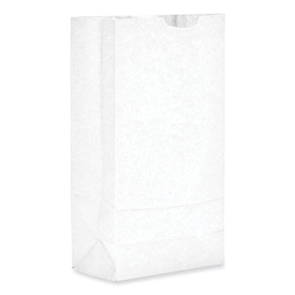 Grocery Paper Bags, 10# Size, 35# Basis Weight, 7" X 4.38" X 13.75", White, 500/bundle