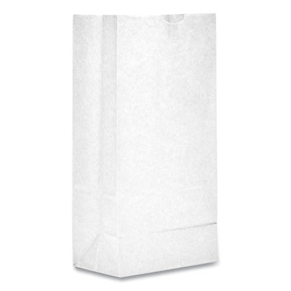 Grocery Paper Bags, 2# Size, 30# Basis Weight, 4.13" X 2.63" X 7.88", White, 500/bundle