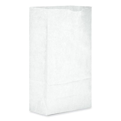 Grocery Paper Bags, 6# Size, 35# Basis Weight, 5.88" X 3.63" X 11", White, 500/bundle