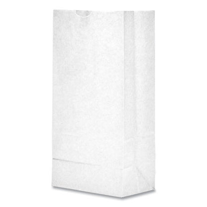 Grocery Paper Bags, 6# Size, 35# Basis Weight, 5.88" X 3.63" X 11", White, 500/bundle