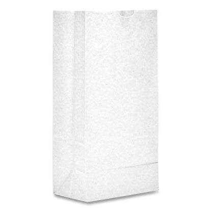 Grocery Paper Bags, 8# Size, 35# Basis Weight, 6" X 3.88" X 12.5", White, 500/bundle