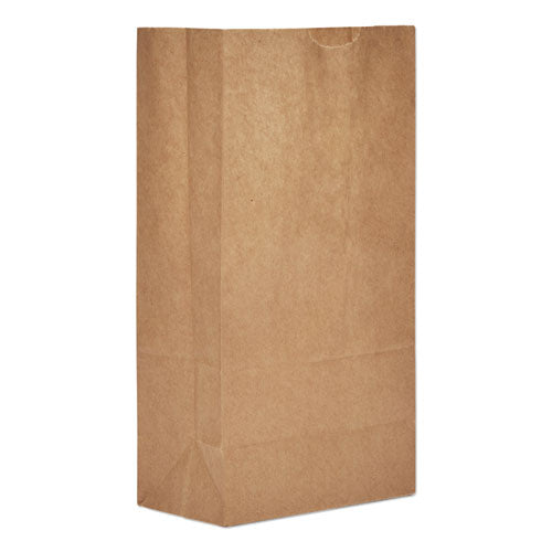 Grocery Paper Bags, 5# Size, Extra-heavy-duty, 50# Basis Weight, 5.25" X 3.38" X 10.94", Kraft, 500/bundle