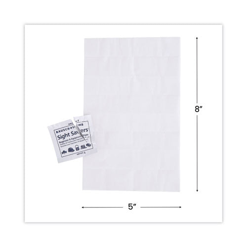 Sight Savers Respirator And Equipment Wipes, Cloth, 5 X 8, Unscented, White, 100/box