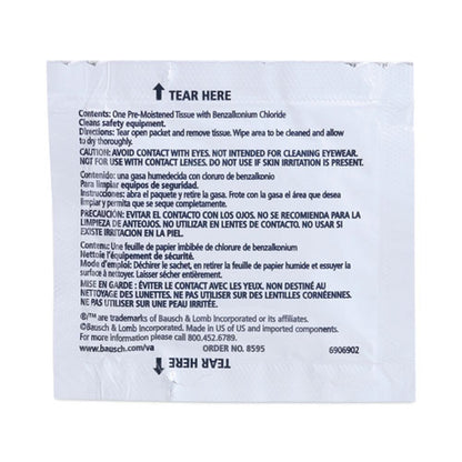 Sight Savers Respirator And Equipment Wipes, Cloth, 5 X 8, Unscented, White, 100/box