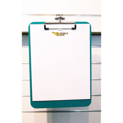 Unbreakable Recycled Clipboard, 0.25" Clip Capacity, Holds 8.5 X 11 Sheets, Green