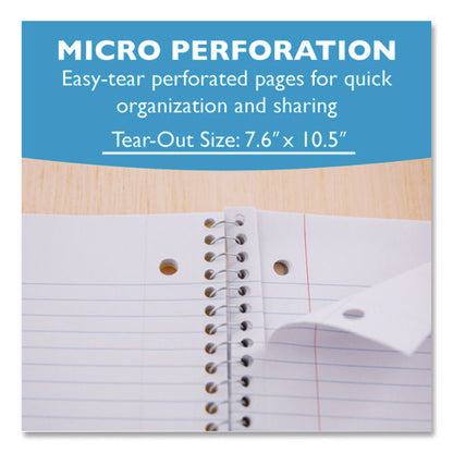 Spiral Notebooks, 3-subject, Medium/college Rule, Randomly Assorted Cover Color, (120) 10.5 X 8 Sheets