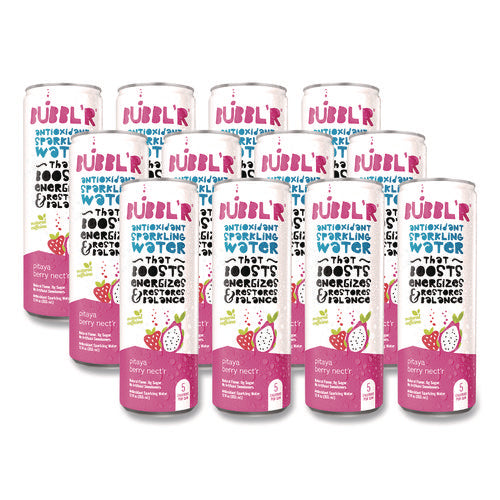 Antioxidant Sparkling Water, Pitaya Berry Nect'r, 12 Oz Can, 12 Cans/carton