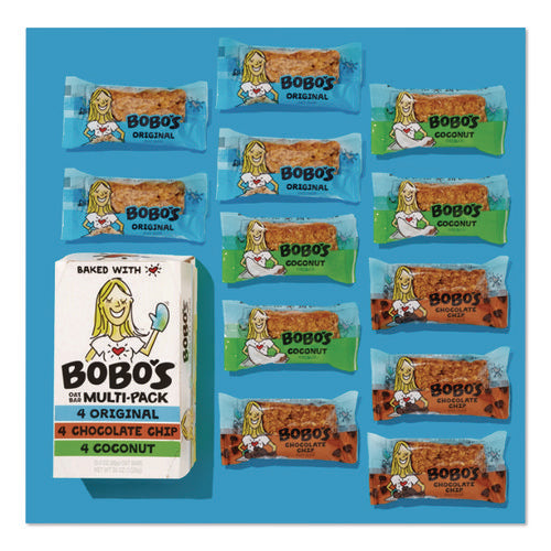 Oat Bar Coconut/chocolate Chip/original Multipack, 3 Oz Individually Wrapped, 12/box