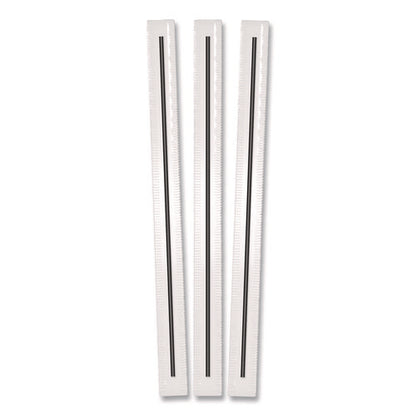 Wrapped Polypropylene Stirrers, 5.5", Black, 500/box
