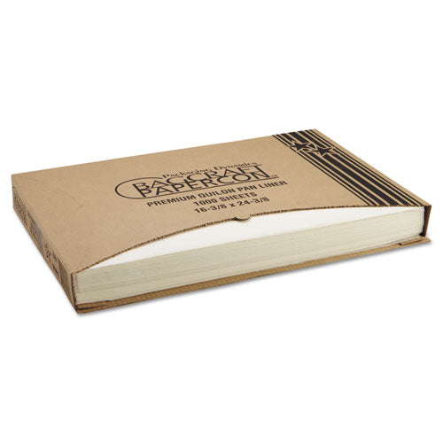 Grease-proof Quilon Pan Liners, 16.38 X 24.38, White, 1,000/carton