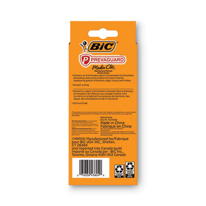 Prevaguard Media Clic Mechanical Pencils, 0.7 Mm, Hb (#2), Black Lead, 2 Black Barrel/2 Blue Barrel, 4/pack
