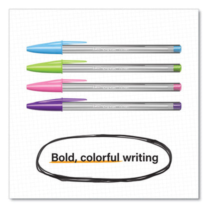Cristal Xtra Bold Ballpoint Pen, Stick, Bold 1.6 Mm, Randomly Assorted Ink And Barrel Colors, 24/pack
