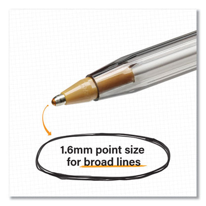 Cristal Xtra Bold Ballpoint Pen, Stick, Bold 1.6 Mm, Randomly Assorted Ink And Barrel Colors, 24/pack