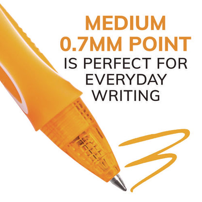 Gel-ocity Quick Dry Gel Pen, Retractable, Fine 0.7 Mm, Assorted Ink And Barrel Colors, Dozen