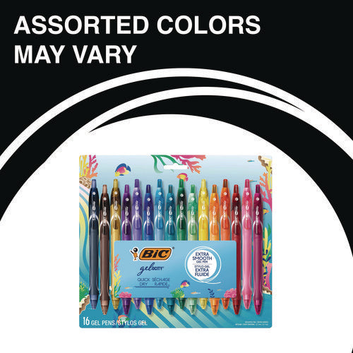 Gel-ocity Quick Dry Gel Pen, Retractable, Medium 0.7 Mm, Assorted Ink And Barrel Colors, 16/pack