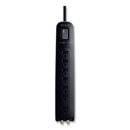 Ultimate Surge Protector, 7 Ac Outlets, 4 Ft Cord, 2,000 J, Black