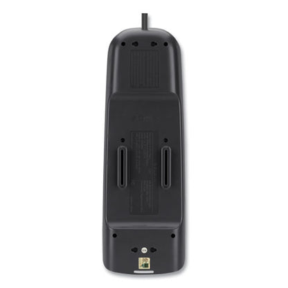 Home/office Surge Protector, 12 Ac Outlets, 6 Ft Cord, 3,996 J, White/black