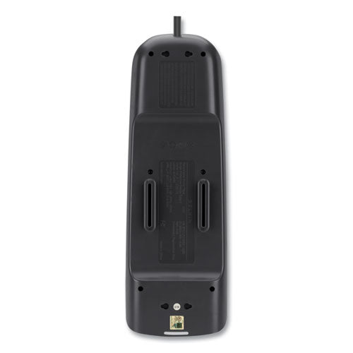 Home/office Surge Protector, 12 Ac Outlets, 6 Ft Cord, 3,996 J, White/black