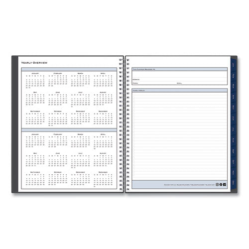 Passages Weekly/monthly Planner, 11 X 8.5, Charcoal Cover, 12-month (jan To Dec): 2026