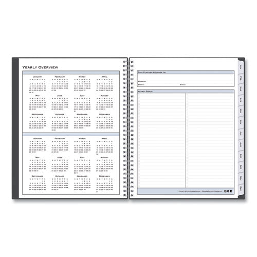 Passages Appointment Planner, 11 X 8.5, Charcoal Cover, 12-month (jan To Dec): 2026