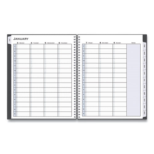 Passages Appointment Planner, 11 X 8.5, Charcoal Cover, 12-month (jan To Dec): 2026