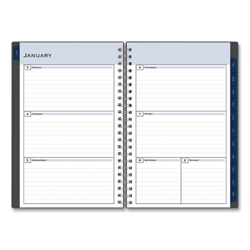 Passages Weekly/monthly Planner, 8 X 5, Charcoal Cover, 12-month (jan To Dec): 2026