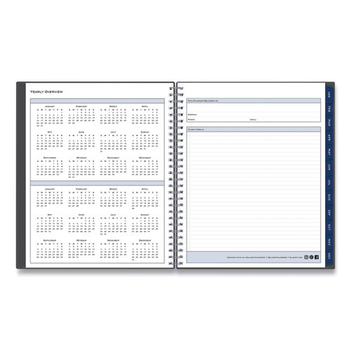 Passages Monthly Planner, 10 X 8, Charcoal Cover, 12-month (jan To Dec): 2026