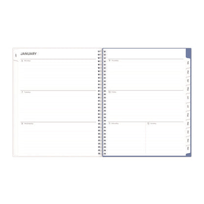 Lindley Weekly/monthly Planner, Floral Artwork, 11 X 8.5, White/blue/green Cover, 12-month (jan To Dec): 2026