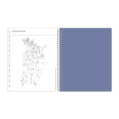 Lindley Weekly/monthly Planner, Floral Artwork, 11 X 8.5, White/blue/green Cover, 12-month (jan To Dec): 2026