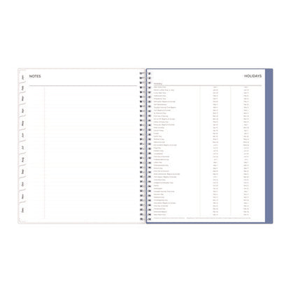 Lindley Weekly/monthly Planner, Floral Artwork, 11 X 8.5, White/blue/green Cover, 12-month (jan To Dec): 2026