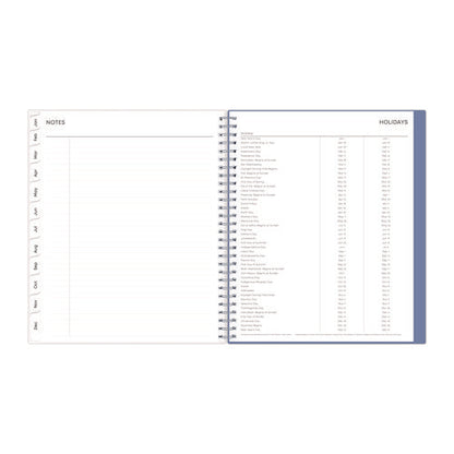 Lindley Monthly Planner, Floral Artwork, 10 X 8, White/blue/green Cover, 12-month (jan To Dec): 2026