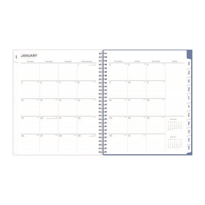Lindley Monthly Planner, Floral Artwork, 10 X 8, White/blue/green Cover, 12-month (jan To Dec): 2026